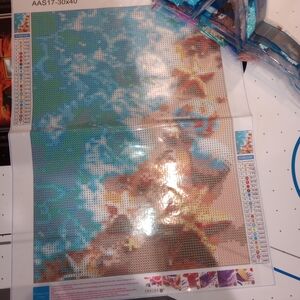 #1 Starfish And Water Diamond Art